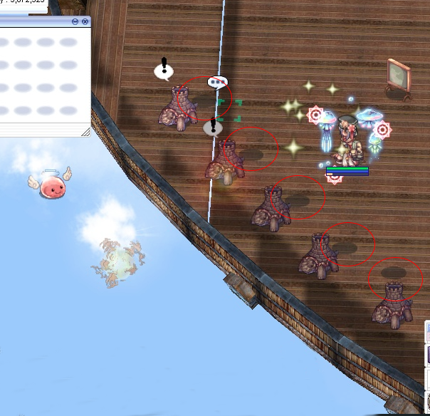 砲撃ゲームの画面 砲撃ゲームの画面